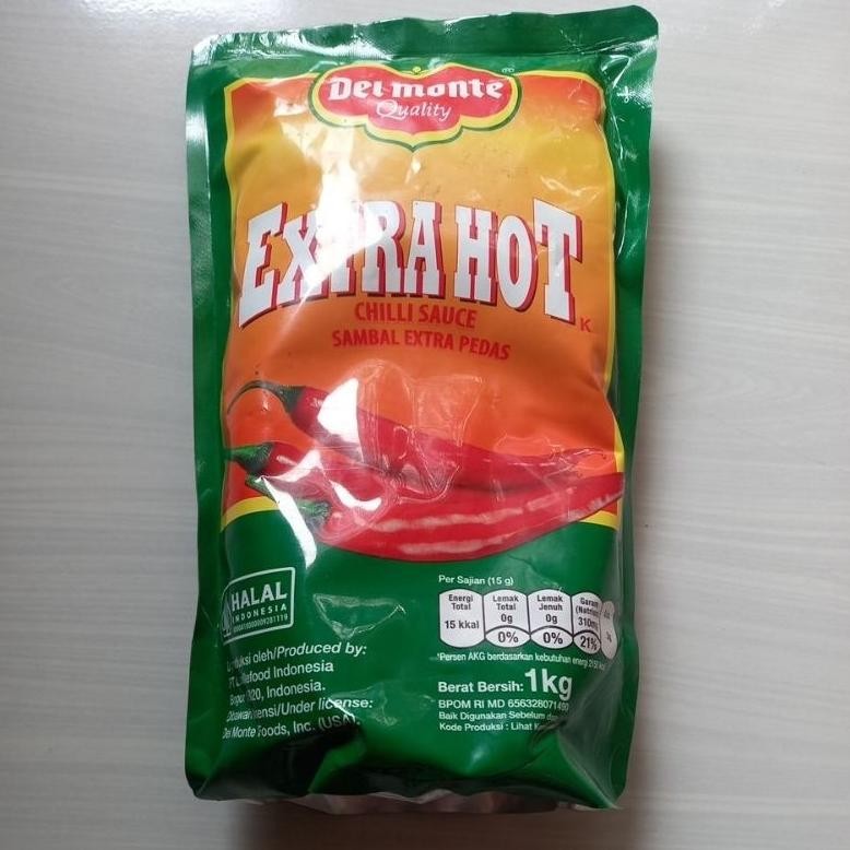 

DEL MONTE SAOS SAMBAL 1KG POUCH/ DELMONTE SAOS SAMBAL 1KG/ DEL MONTE EXTRA HOT SAOS 1KG/ DEL MONTE EXTRA HOT 1KG Nugi