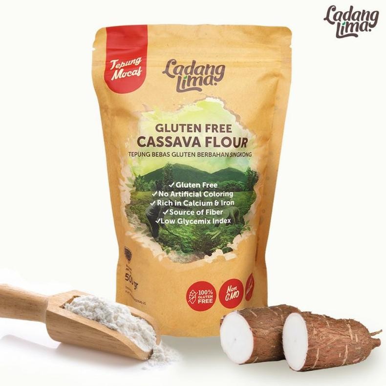 

Ladang Lima Cassava Flour tepung singkong tepung mocaf gluten free ladanglima Nugi
