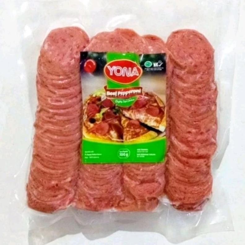 

YONA Beef Pepperoni 500 Gr Rasa Enak Berkualitas Nugi