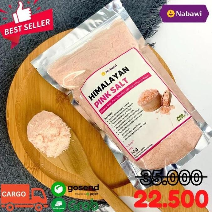 

GARAM HIMALAYA NATURAL PINK HIMALAYAN SALT 1 KG GR 250GR GARAM ORGANIK REMPAH ALAMI NABAWI JAKARTA