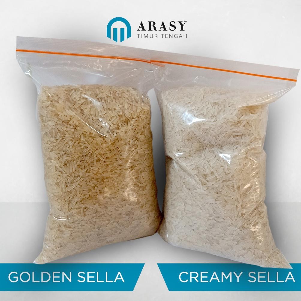 

Beras Basmati Asli India Premium 1KG Golden Sella Nugi