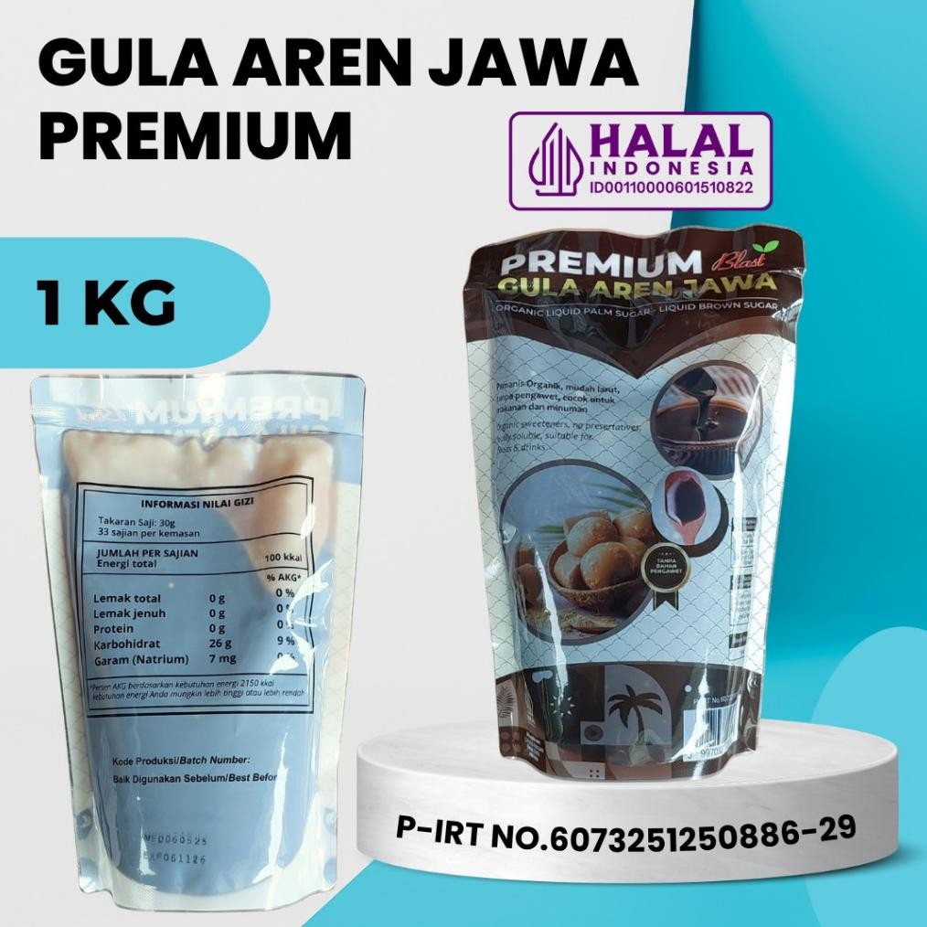 

Gula Jawa Aren Cair - Brown Sugar ( Liquid ) Kemasan 1 KG Nugi