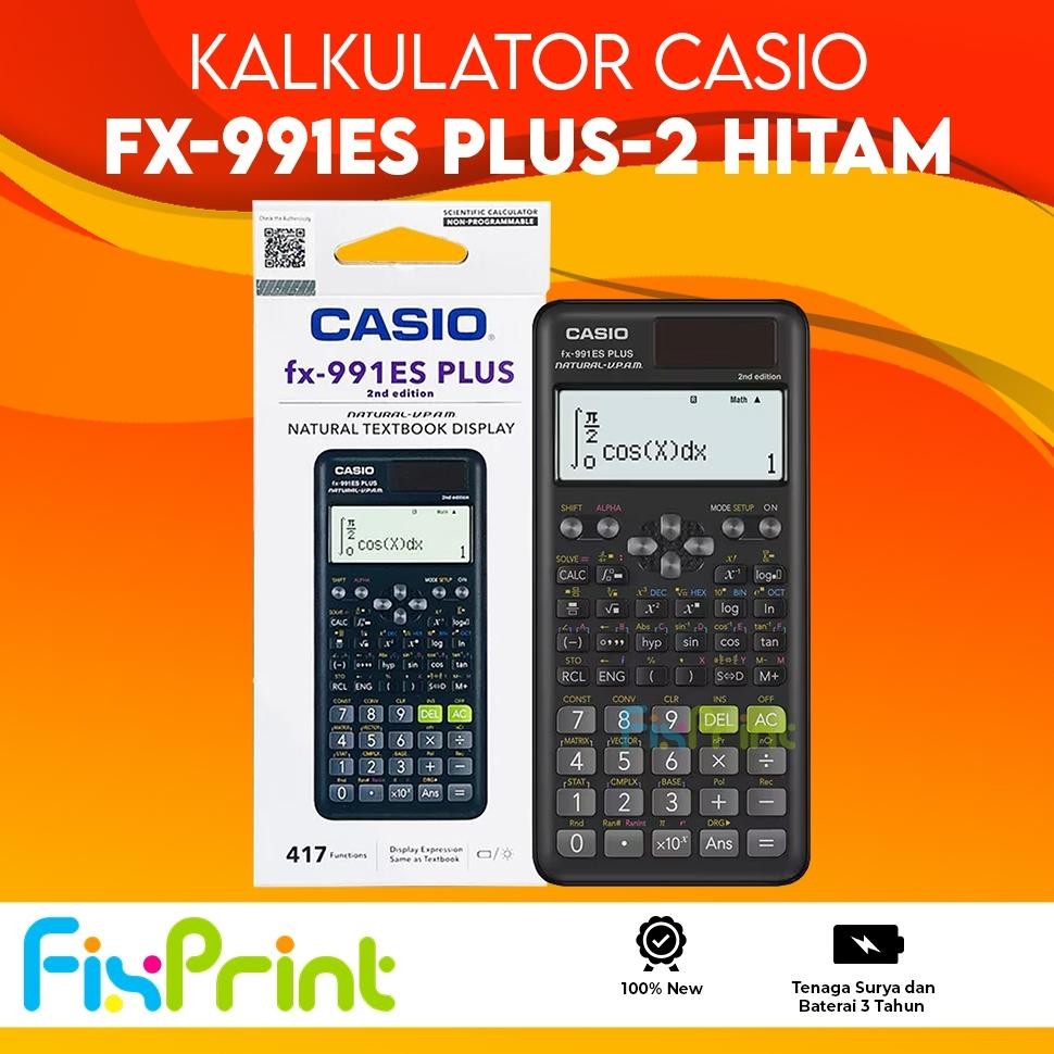 

Kalkulator Scientific Casio ilmiah FX-991EX/991ES-Plus Calculator Scientific Casio Kalkulator Casio Scientific 417 Fungsi/Dua Sumber Tenaga Baterai Dan Tenaga Matahari/40 Konstanta Rumus RB2
