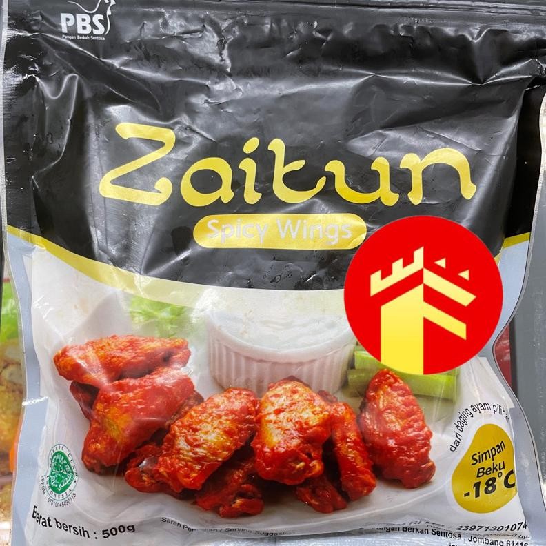 

Zaitun Spicy Wings 500 Gr Sayap Ayam Pedas ZAITUN Chicken Wing Nugi