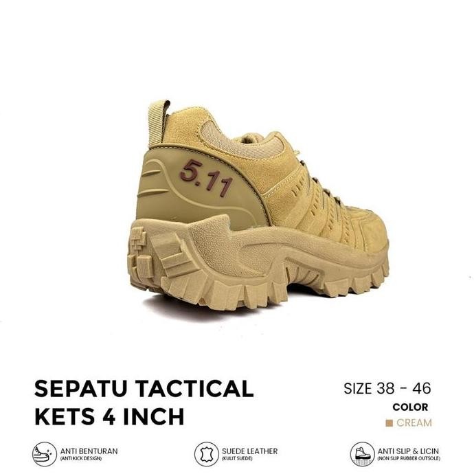 SSepatu 5.11 Kets Tactical Boots Sepatu 5.11 Hiking Sepatu Outdoor Gunung PDH 4 Inch