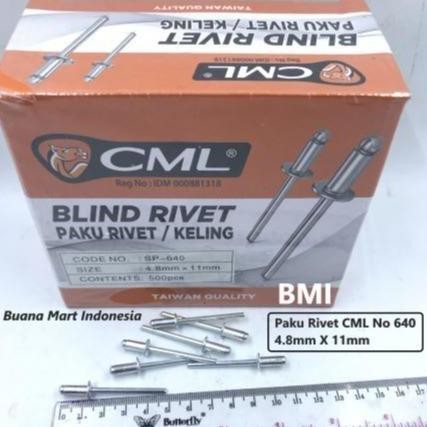 Paku Rivet CML SP 640 | Blind Rivet | 4.8mm X 11mm | Paku Ripet Camel MURAH