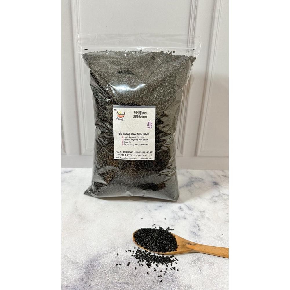 

Wijen Hitam Pilih Varian Berat - Rempah Bu Risma Nugi