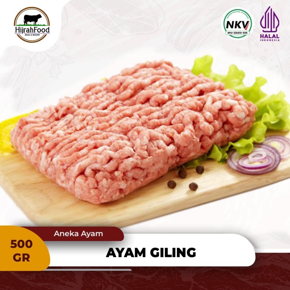 

Hijrahfood Ayam Giling Dada / Paha | Minced Ground Chicken Breast / Thigh 500 gr Nugi