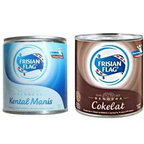 

Susu Bendera Frisian Flag kaleng putih atau coklat 370gr (1 dus) PS