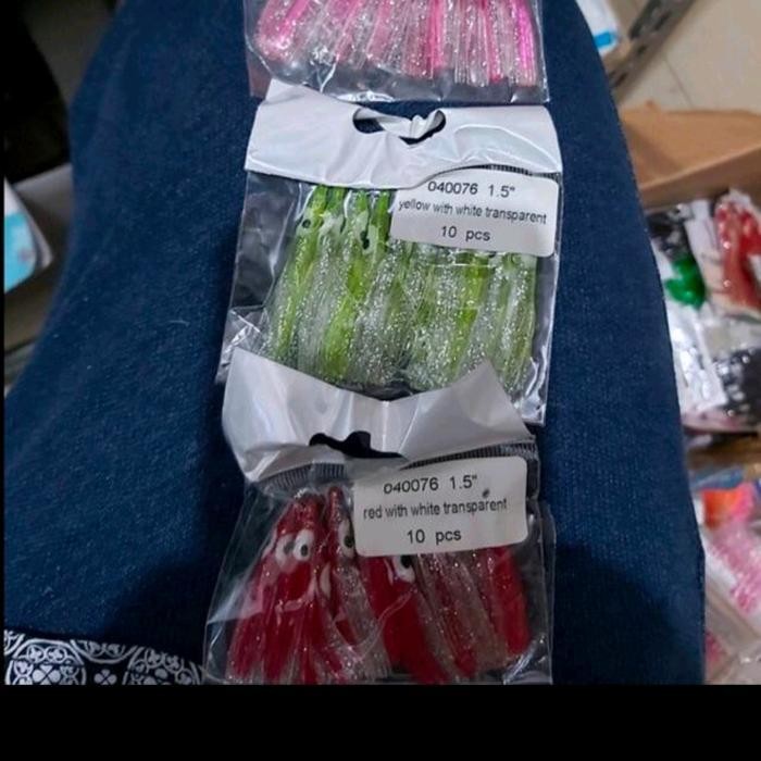 Umpan Pancing Octopus Cumi Karet Isi 10 Umpan Octopus Skirt
