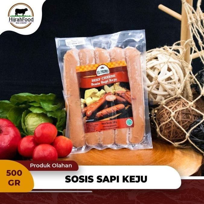 

El Primo Beef Cheese 500 Gr Sosis Sapi Keju Halal Nugi