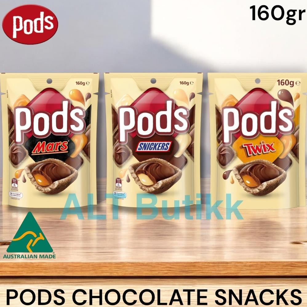 

READY STOCK PODS MARS - TWIX - SNICKERS 160 GR | CHOCOLATE WAFER SNACK | AUSTRALIA