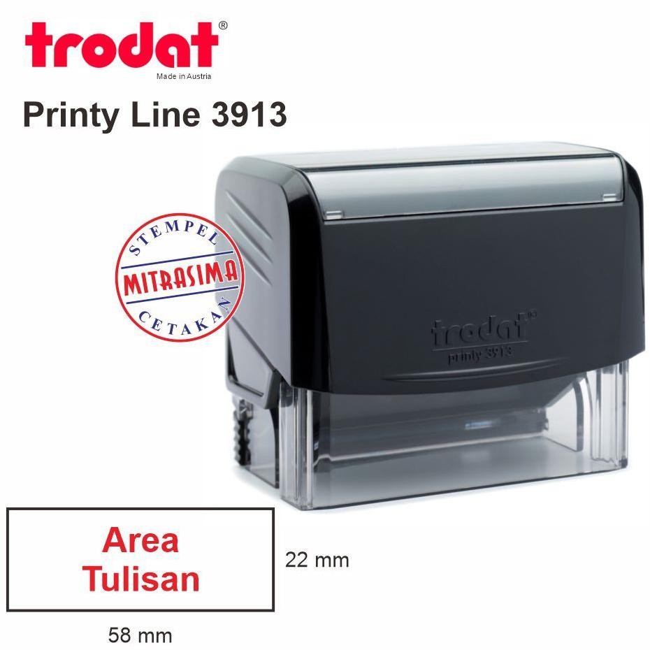 

Stempel Trodat 3913 ( Model Ekonomis bentuk Persegi ) RB3