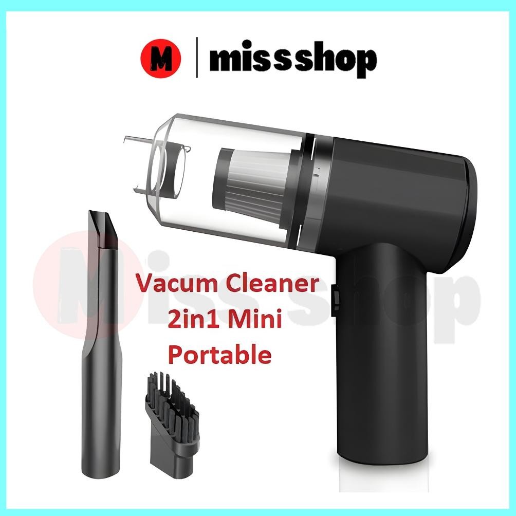 Vacum Cleaner Portable Mini USB 2 IN 1 Penghisap Debu Mobil /YS Baterai Kabel Membersihkan  Vacum Nu