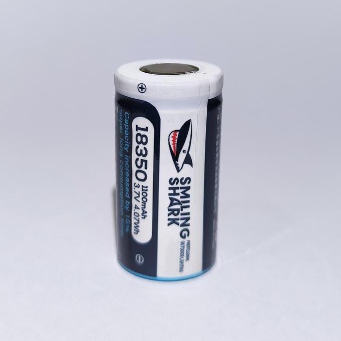 Baterai Lithium 18350 Baterai Smiling Shark 18350 Rechargeable