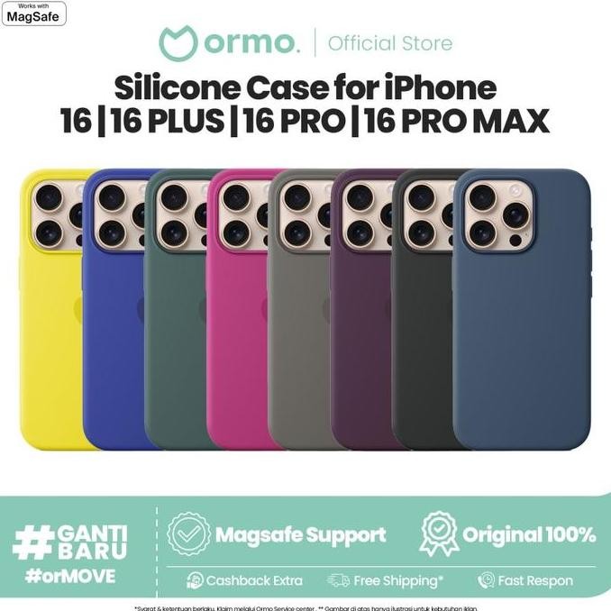 Ormo Silicone Case Magsafe iPhone 16 PRO MAX PLUS