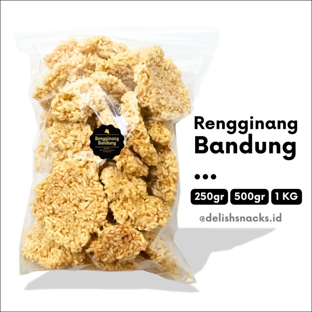 

READY STOCK [DELISH SNACKS] Rengginang Bandung (Grosir) 250gr 500gr 1 KG / Cemilan Camilan Grosiran Kiloan