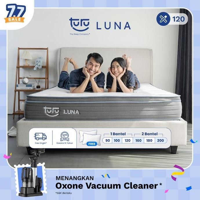 Kasur Busa Premium TURU LUNA Plush Top Natural Latex ukuran 120x200