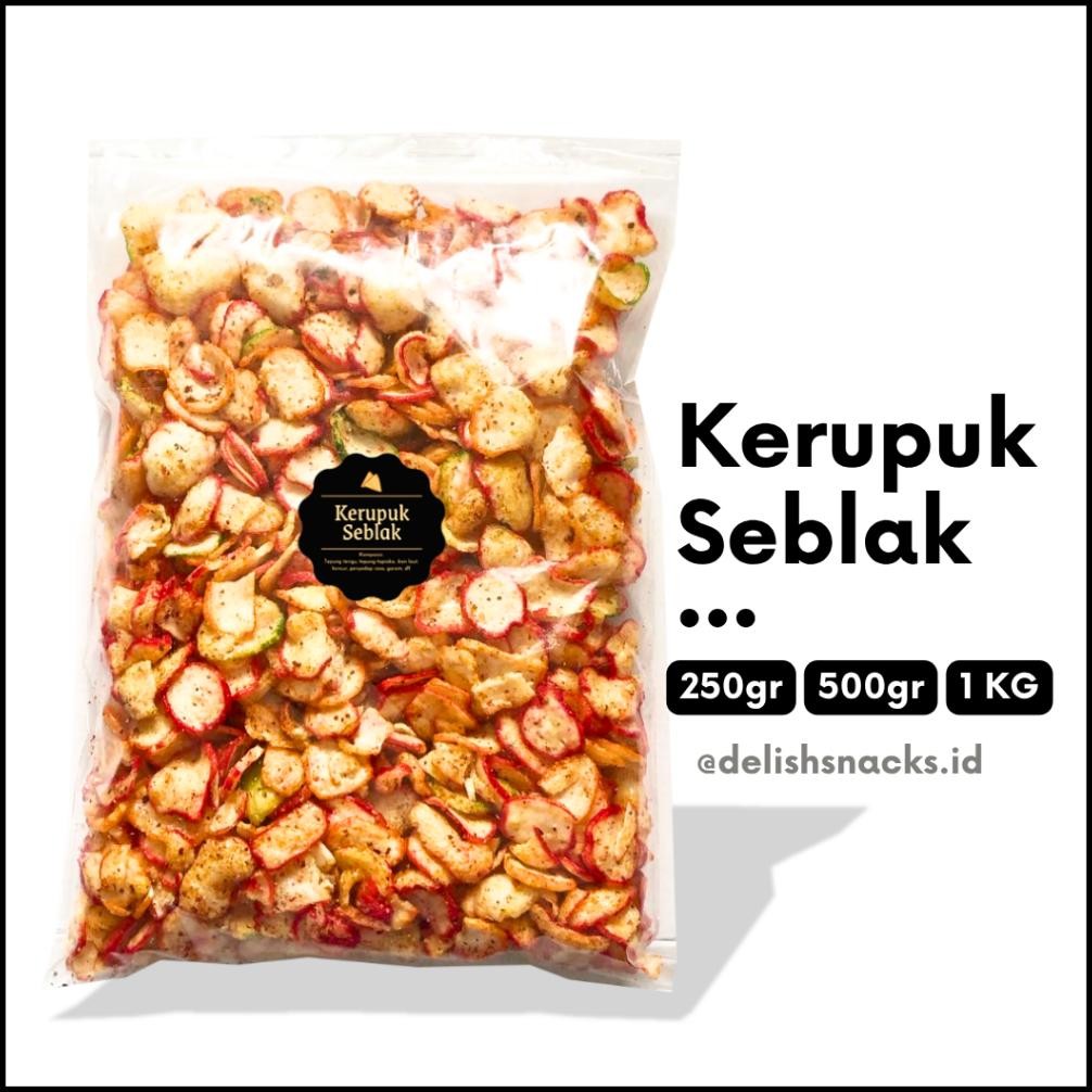 

READY STOCK [DELISH SNACKS] Kerupuk Seblak Kencur (Grosir) 250gr 500gr 1 KG / Snack Cemilan Camilan Kiloan
