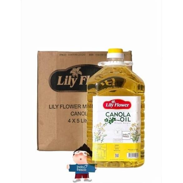 

Lily Flower Canola Oil 5 Liter - Minyak Kanola Diet & Masak Sehat Diskon!