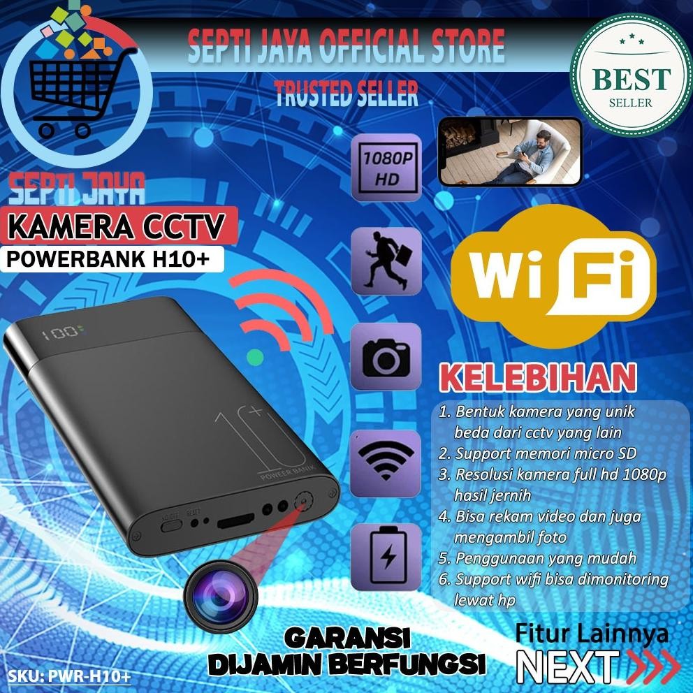 Spy Kamera Powerbank H10+ WIFI Wireless 10000MAH Hidden Spycam Camcorder Camera Full HD 1080P Spy Ca