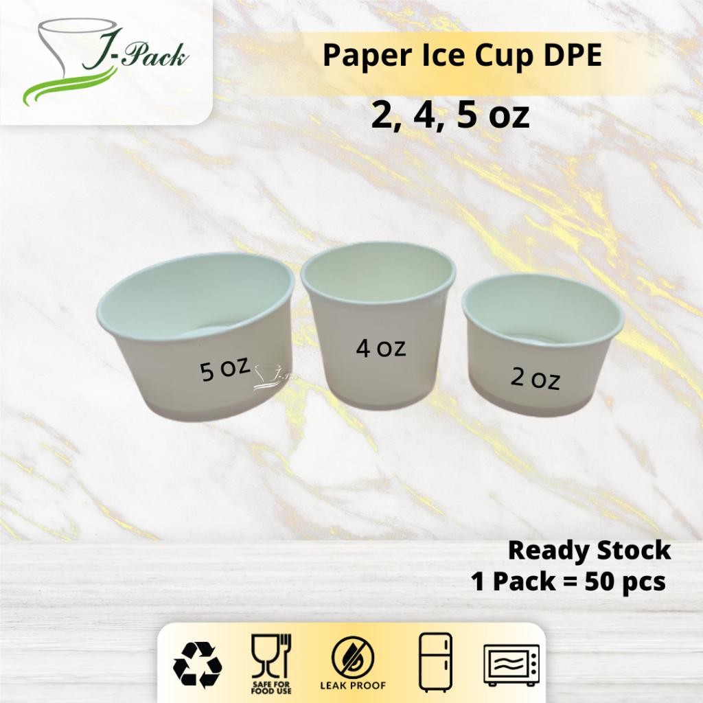 Kkim Paper Ice Cream Cup Polos | Gelas Kertas 2 Oz (60Ml) - Per 50 Pcs
