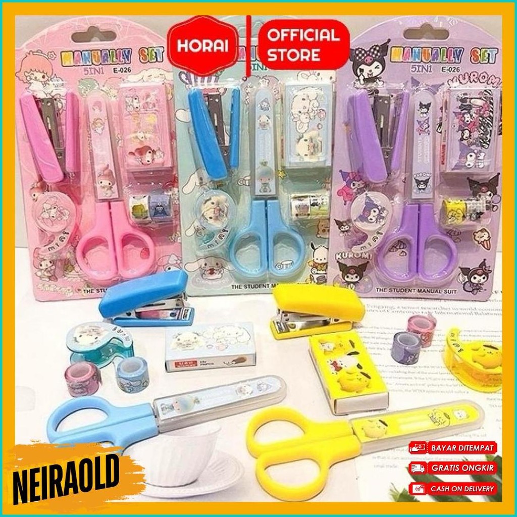 

Stationery Set Sanrio Pen 4 8 Warna Stabilo Gunting Paket Alat Tulis Anak Stapler Washi Tape Diary Buku Set Tulis Kuromi Cinnamorol Purin Melody Anak Diskon