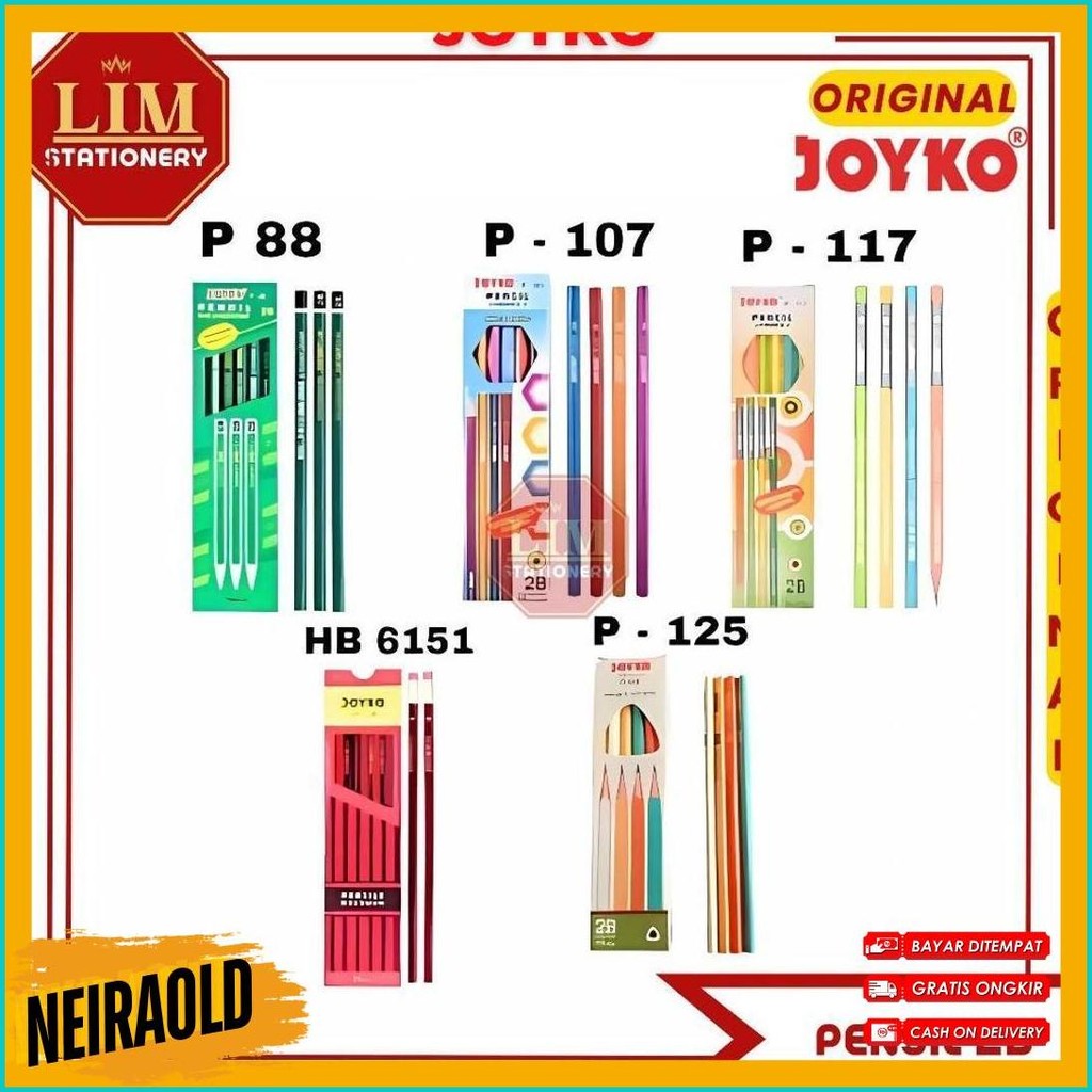 

Lengkap Pensil 2B Joyko 1Pak/12Pcs Garansi Lulus Uji Lab Terlaris! Produk Ini Banyak Dicari