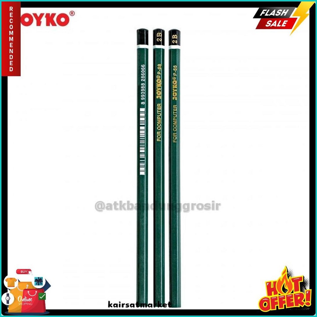 

Pensil Joyko P 88 2B Pensil Ujian Hexagonal - 1 Pack Diskon Setengah Harga