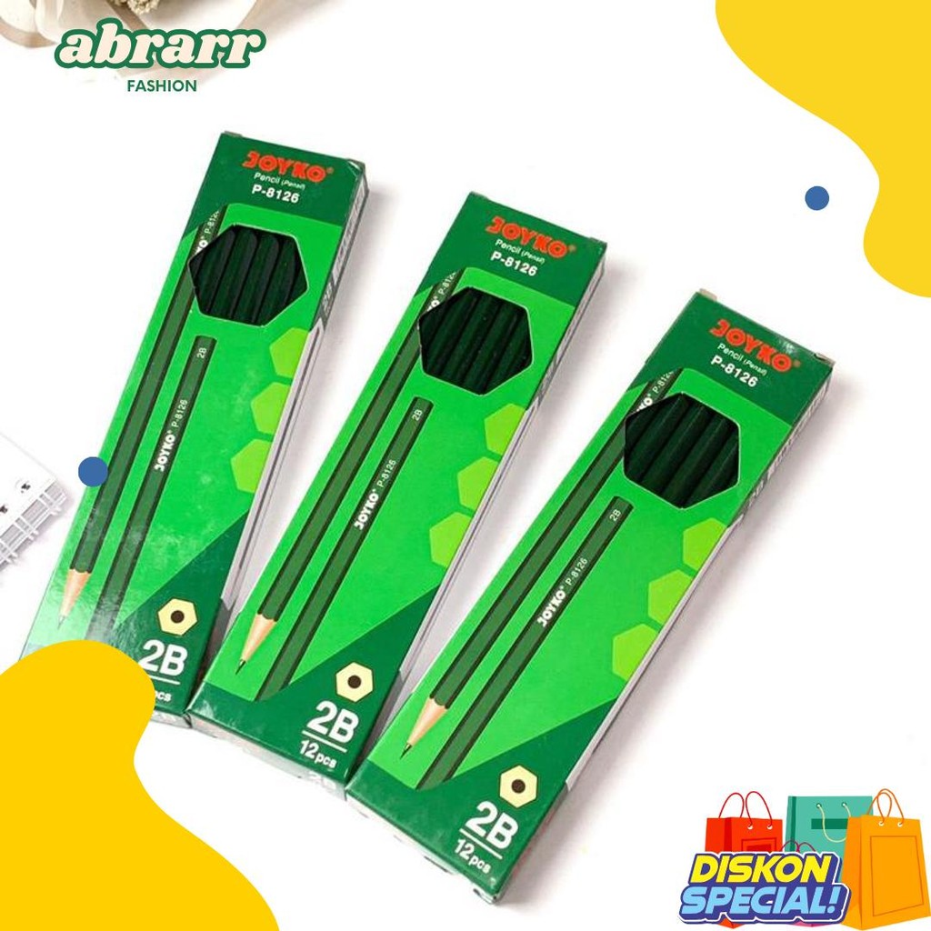

1 Pak Pensil Pencil Joyko P-8126 2B (12 Pcs) Terlengkap Dan Termurah