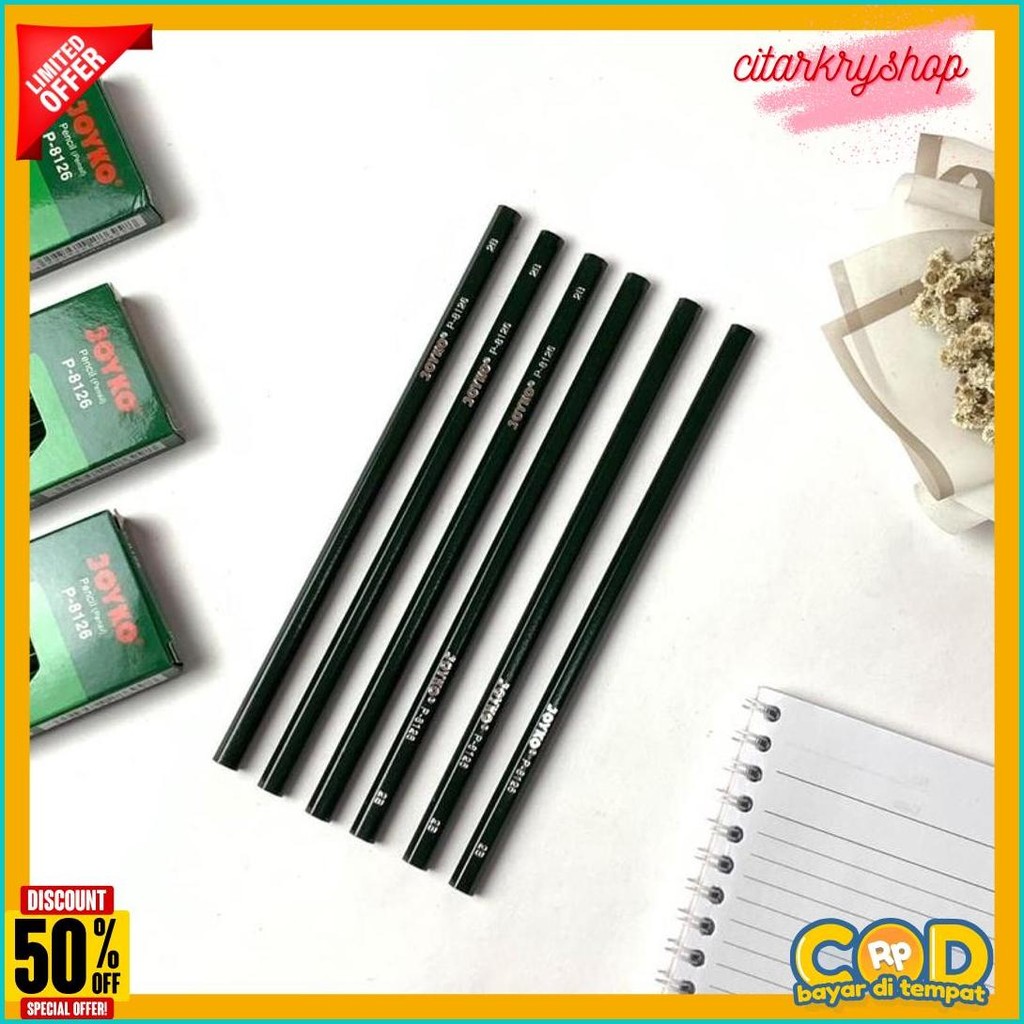 

1 Pak Pensil Pencil Joyko P-8126 2B (12 Pcs) Terlaris! Produk Ini Banyak Dicari