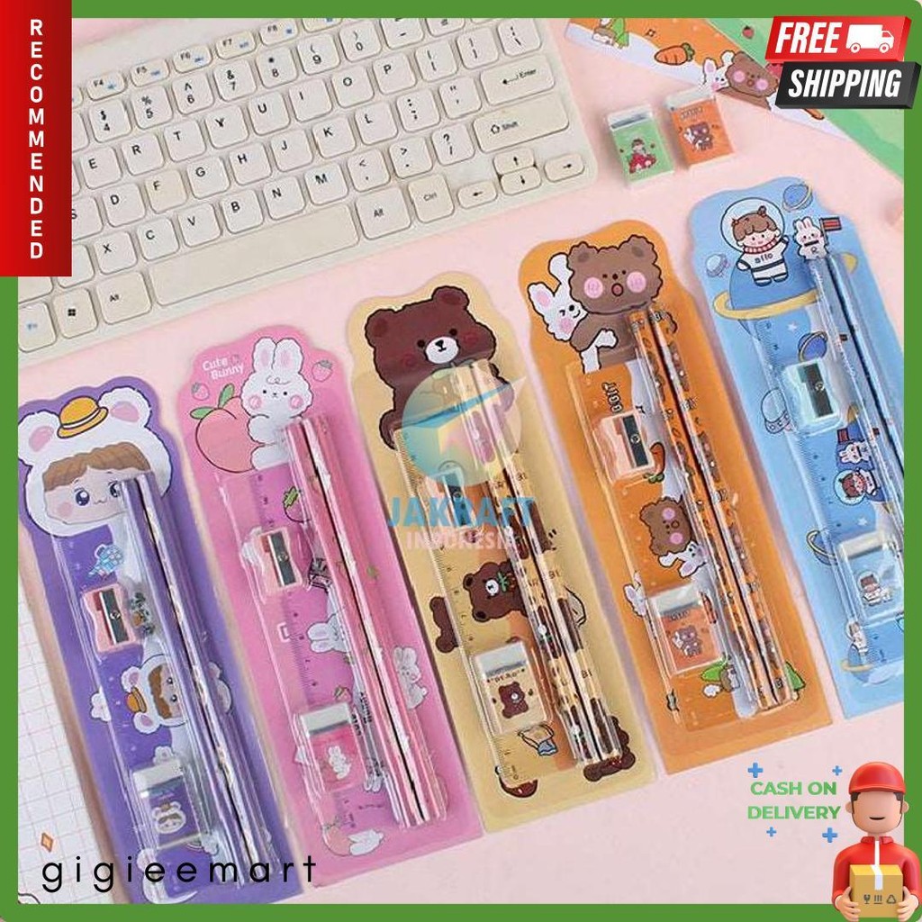 

(1 Set) Paket Alat Tulis Isi 5 Squeezy Ss-Sq5116 Study Set Souvenir Sekolah Stationery Anak Diskon Setengah Harga