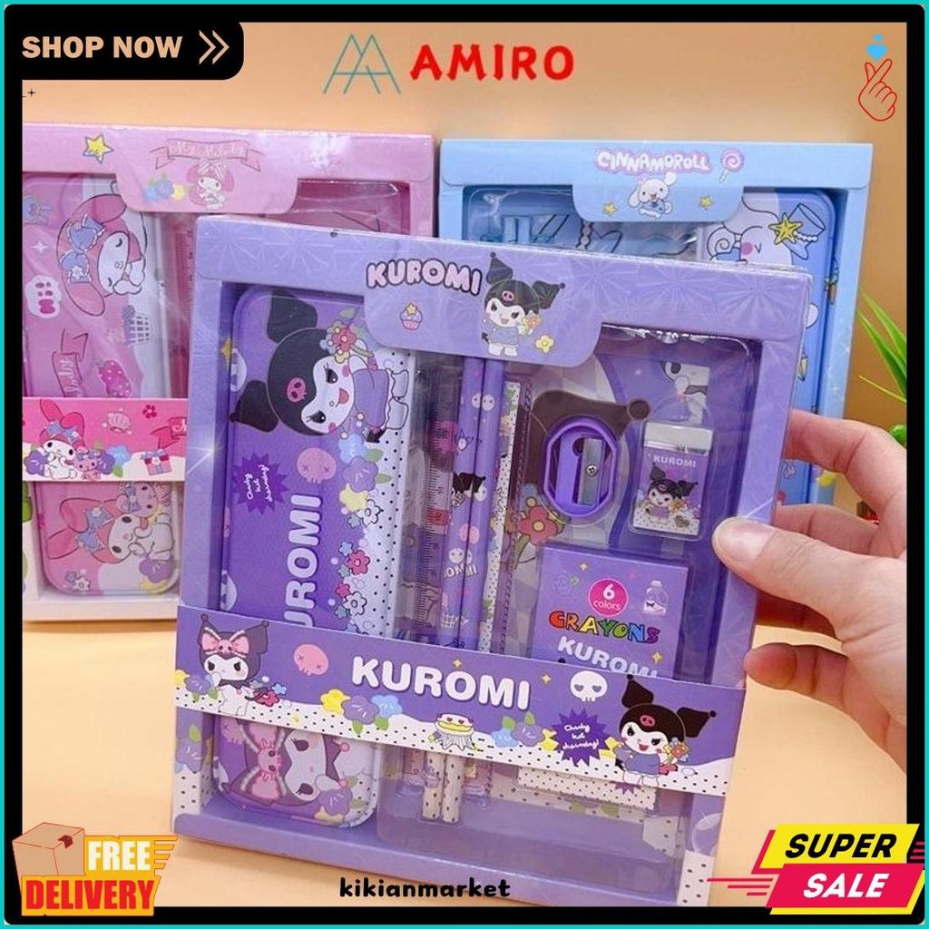 

(7 In 1) Study Set Kotak Pensil Anak Set 7 In 1 Stationery Untuk Hadiah Anak Sekolah / Alat Tulis Set Kotak Pensil Karakter Murah Lucu Terlengkap Dan Termurah