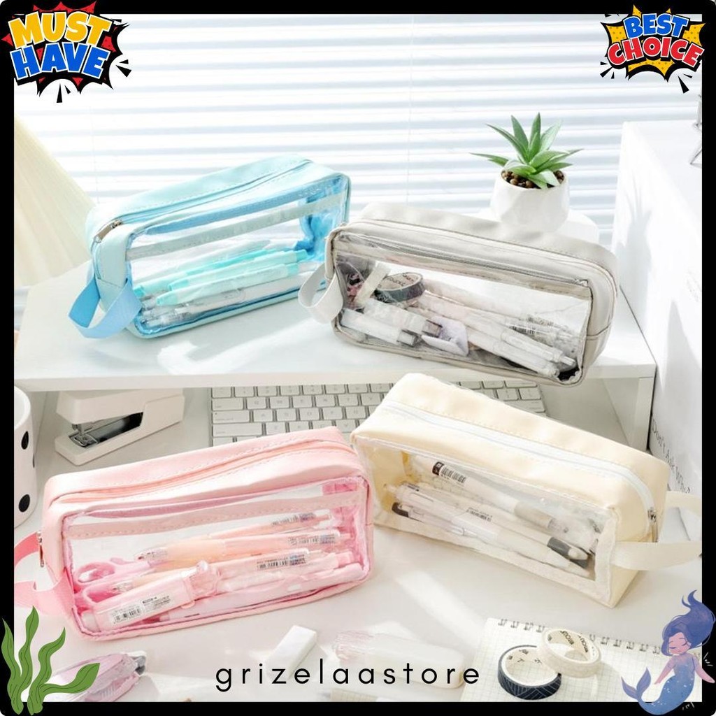 

Sg9 - Kotak Pensil Transparan Tempat Pensil Alat Tulis Aesthetic Tempat Pensil Polos Diskon Setengah Harga