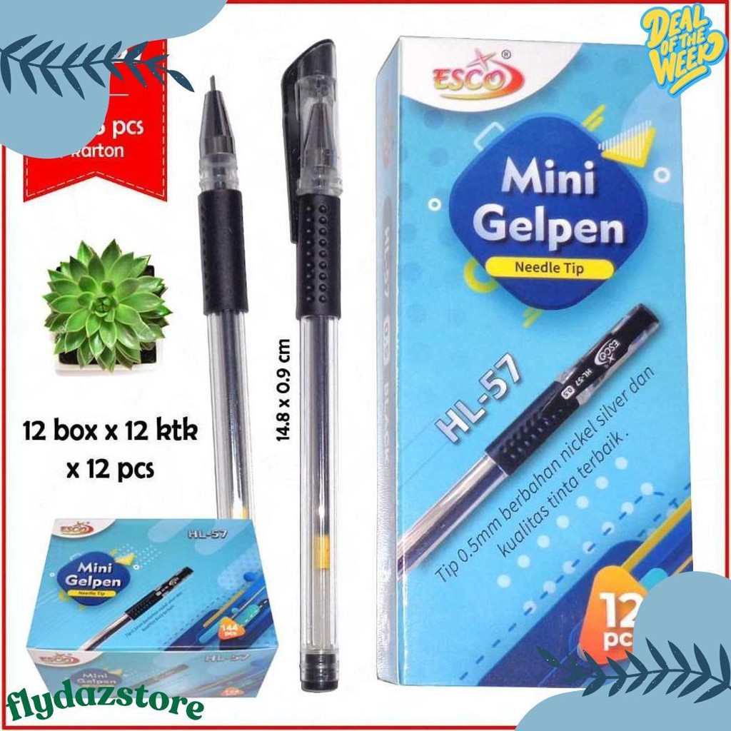 

Promo (12Pcs) Pulpen Gel Hitam Oni-X H802 / Gelpen Hitam 0.5Mm / Bayar Di Rumah / Duta Gemilang Terlengkap Dan Termurah