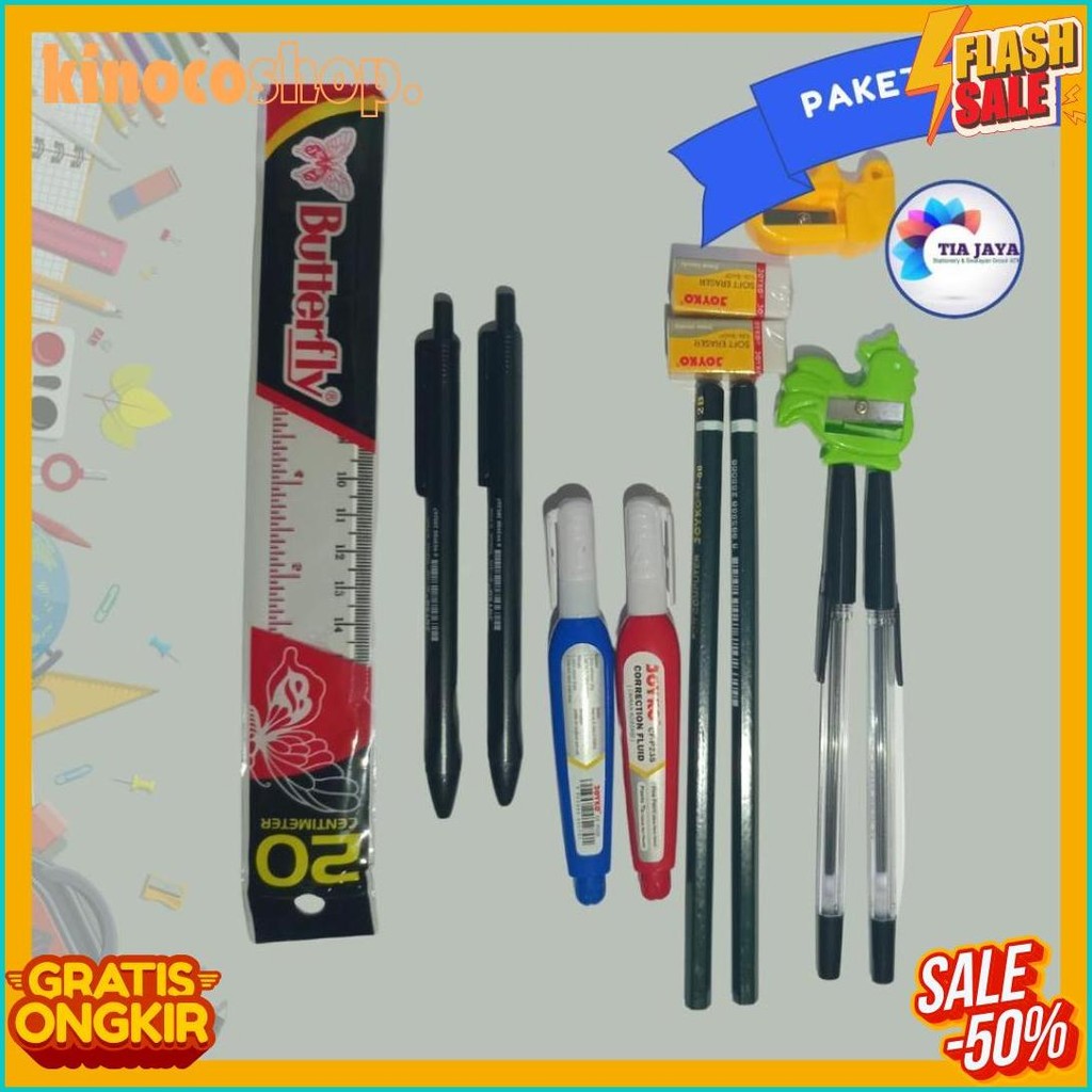 

Paket Alat Tulis Sekolah 1Set Basic Terlengkap Dan Termurah