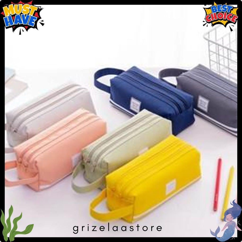 

Osb Kotak Pensil Dan Stationery Dual Zipper Dompet Pensil 2 Pouch Tempat Alat Tulis Perlengkapan Sekolah Dua Sisi Resleting Flash Sale! Diskon Hingga 70%