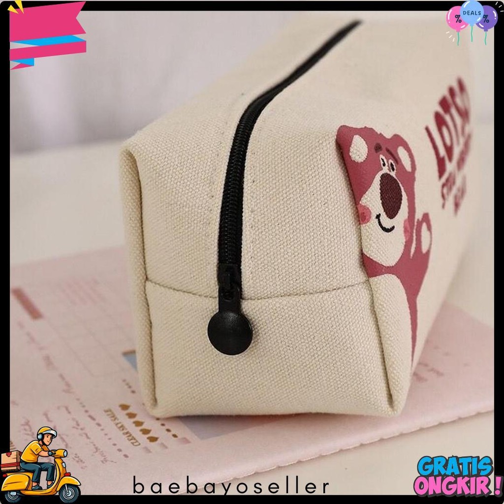 

[Miloli] Kotak Pensil L0Ts0 Poch4Cc0 Canvas Pencil Bag Tempat Pensil Resleting Stationery - F0241 Terlaris! Produk Ini Banyak Dicari
