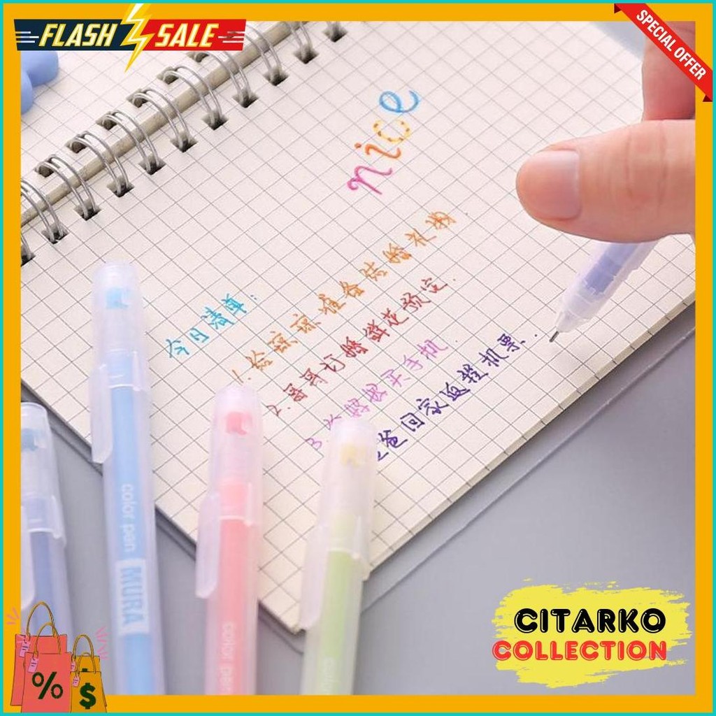 

[Dotding] 12 Warna Gel Pen Box Kotak Kawaii 0.5Mm Permen Warna Pens Kantor Mahasiswa Menulis Pens Sekolah/12Colors Starry Gel Pen Set 0.5Mm Fine Tip Ballpoint For Student Journal Writing School Office Supplies H178 Diskon