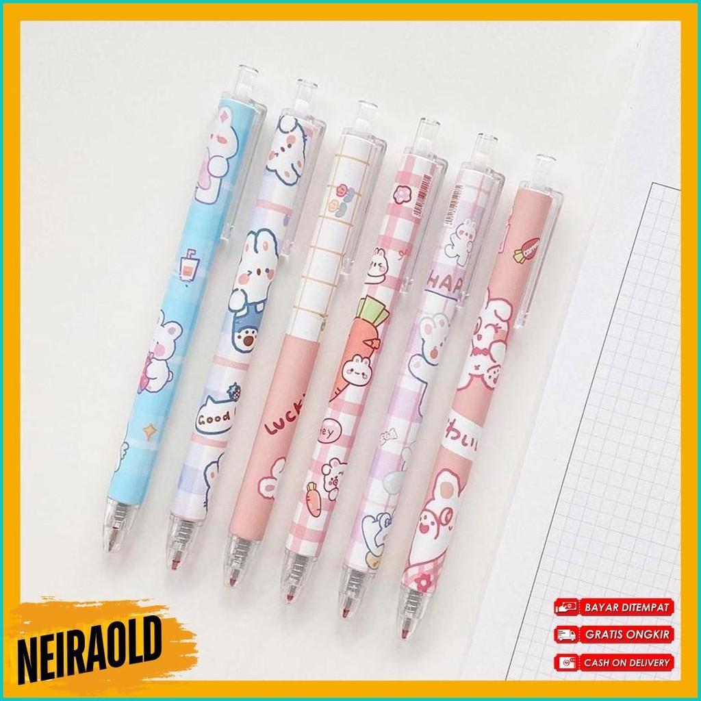 

Winzige 6Pcs Pulpen Gel Set Pena Pen Lucu 0.5Mm Pulpen Aesthetic Gel Pen Pulpen 1 Pack Mekanik Pulpen Tinta Hitam Alat Tulis Stationery Bulpen Bolpen Diskon Setengah Harga