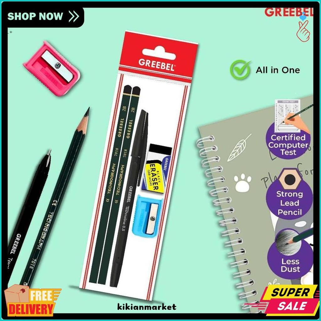 

Greebel Alat Tulis Anak Stationery Set (2018- 10) / Pensil Pulpen Alat Tulis Sekolah Diskon