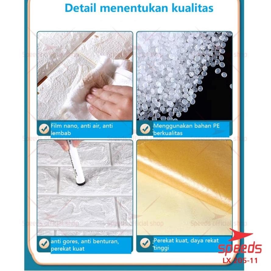 Promo - Wallpaper Bata 3D Foam roll - Sedia Wallpaper 3d dinding timbul bata kayu foam tebal murah p