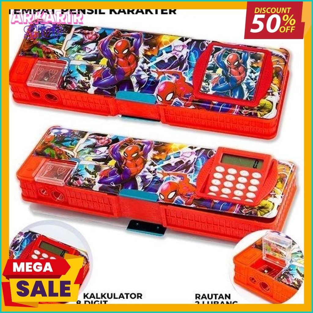 

Kotak Pensil Magnet Kalkulator / Serutan Karakter / Kotak Pensil Magnet / Kalkulator Fancy Karakter Diskon Setengah Harga