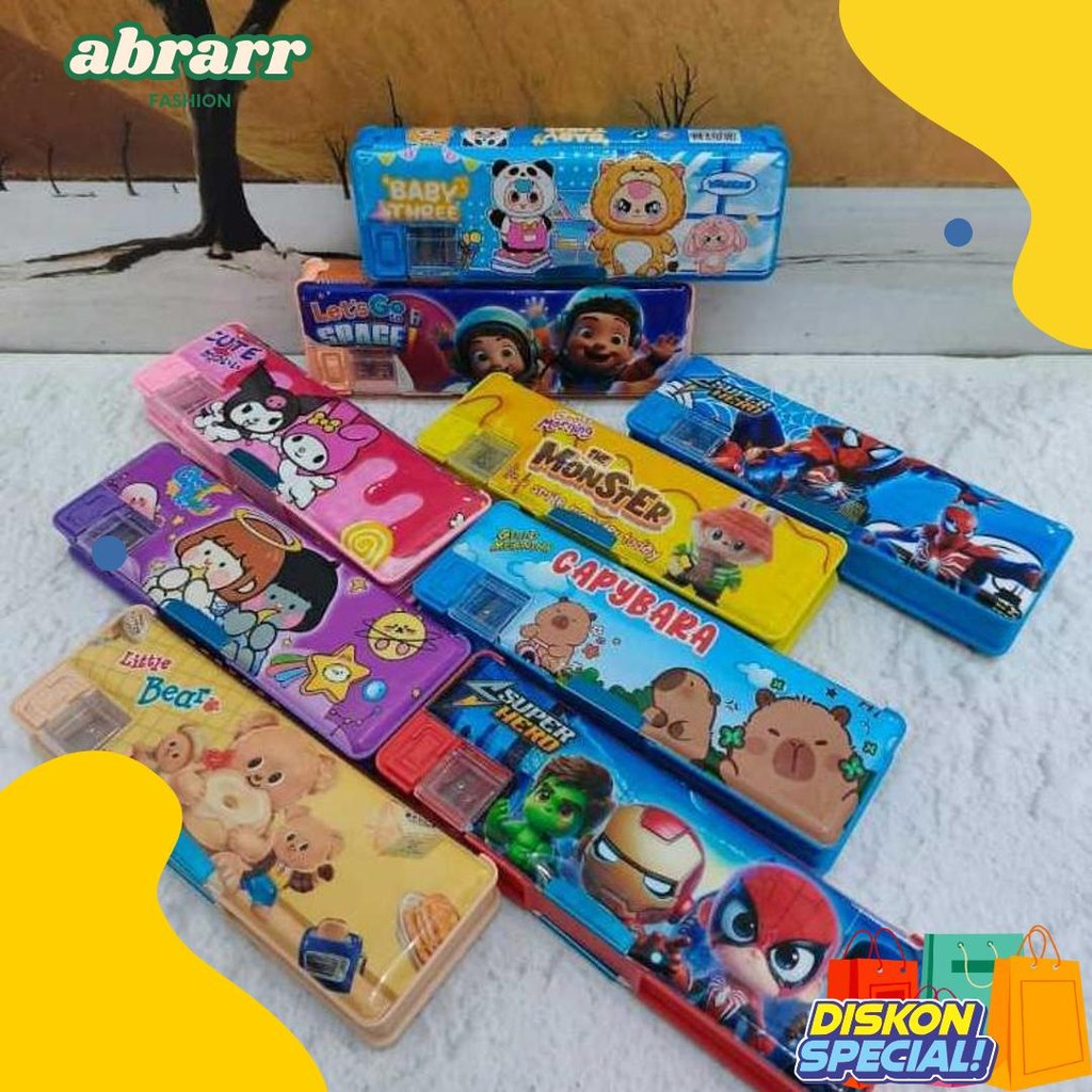 

Kotak Pencil Magnet Tanggung/Pencil Case Magnet Tanggung Tepak Diskon