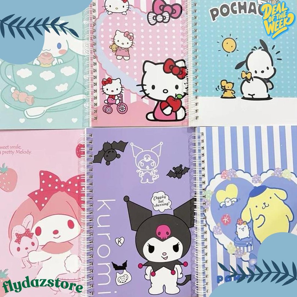 

Stv Buku Tulis A5 Karakter Sanrio & Labubu Isi 60 Lembar / Ring Book Model Cinnamoroll Kuromi Melody Labubu Buku Sekolah Anak A5 Diskon