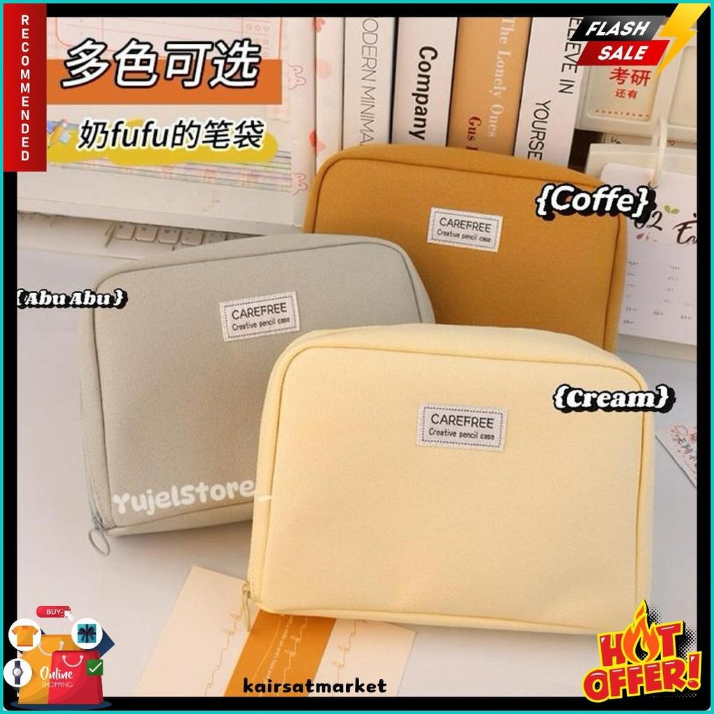 

Tempat Pensil Multifungsi / Tas Perlengkapan Kantor Dan Anak Sekolah / Kotak Pensil Aesthetic Diskon