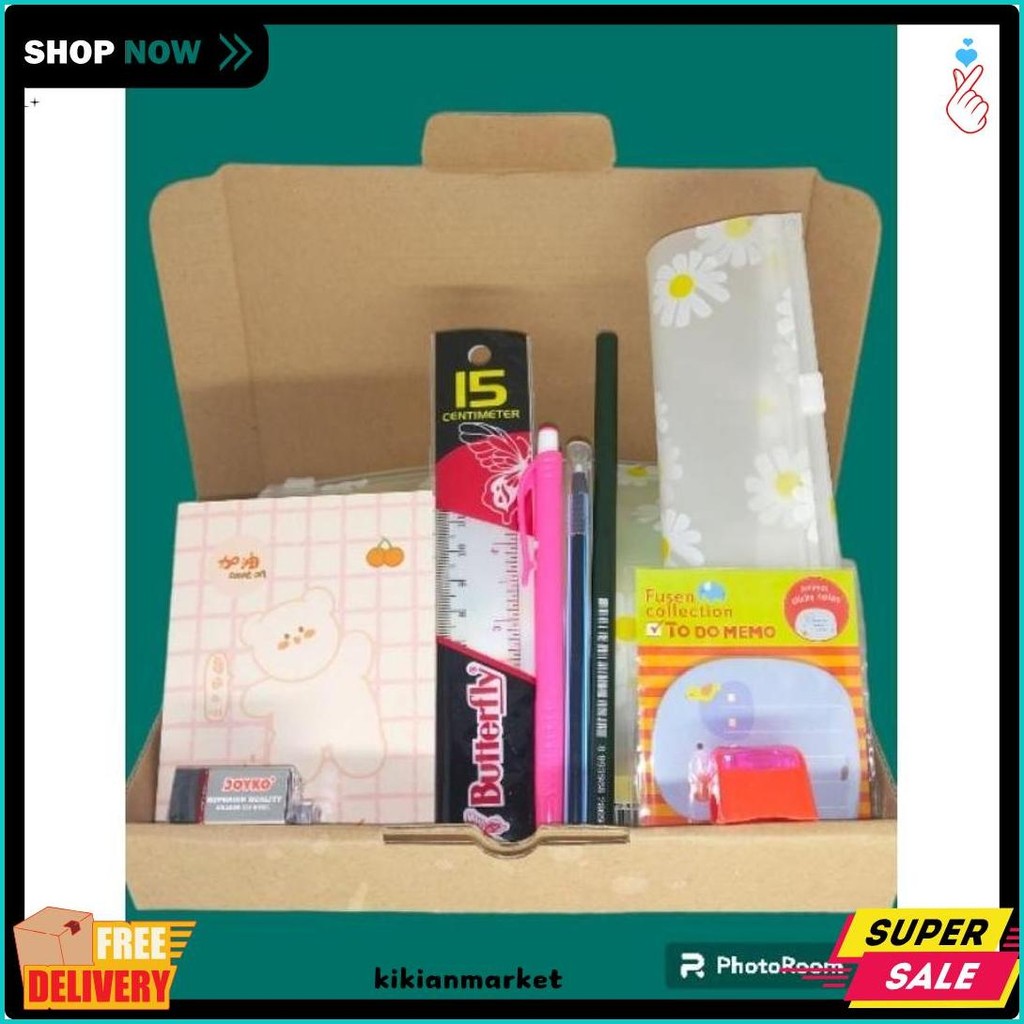 

Paket Eko Alat Tulis Sekolah Anak / Hampers Alat Tulis Kantor / Souvenir Alat Tulis Anak Sekolah Flash Sale! Diskon Hingga 70%