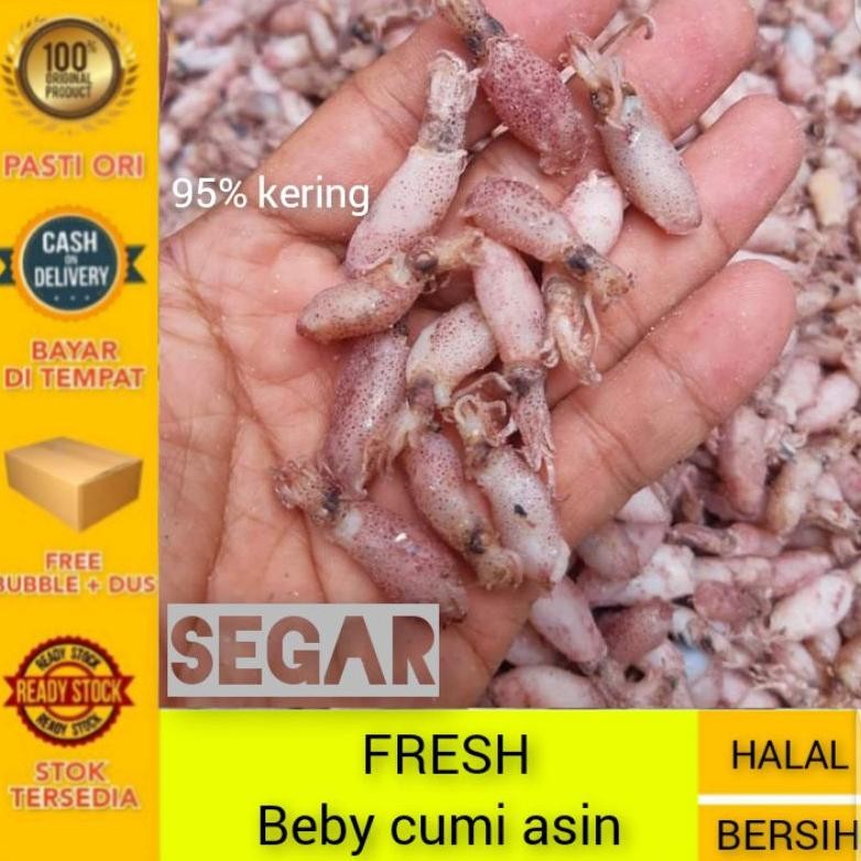 

Cumi beby 05cm - 2cm Baby cumi asin 1kg Bahan sambal cumi