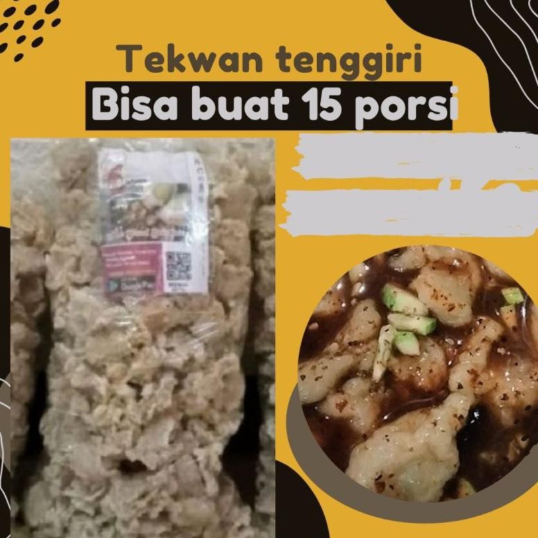 

1kg tekwan kering ikan tenggiri + bonus minyak bumbu khas palembang dan sambel black Chili oil