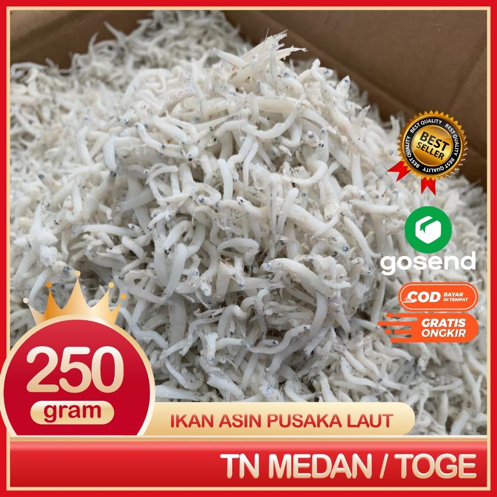 

Tn Medan Tn Toge Ikan Asin Teri Nasi Super Bersih Dan Segar 250 Gram